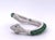 This stunning wrap-style cocktail ring features an open bypass design set in polished silver. The band is elegantly lined...