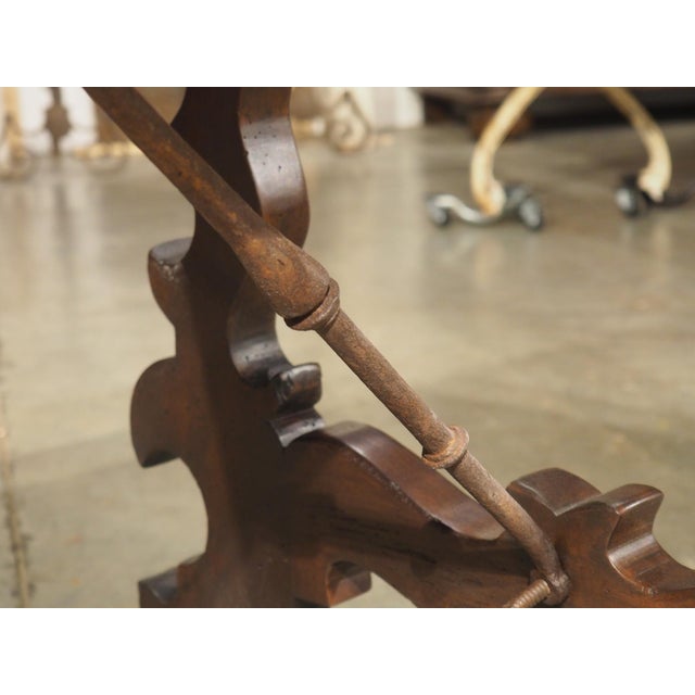 18th Century Spanish Baroque Single Plank Table With Wrought Iron Stretchers For Sale - Image 11 of 18