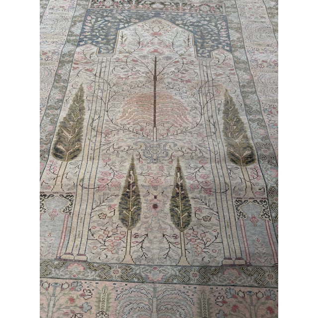 Antique Turkish Silk Rug, Circa 1850 For Sale - Image 4 of 8