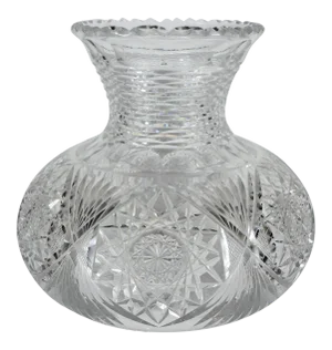 Early 1900’s Large American Brilliant Cut Glass Vase