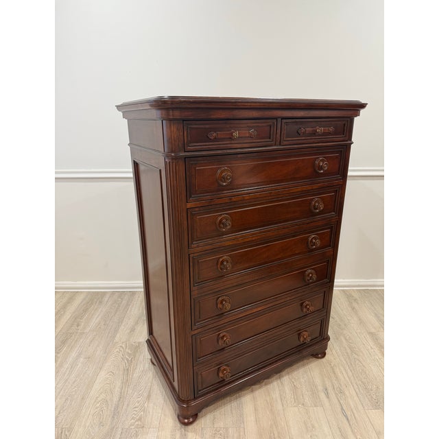 Ralph Lauren Tall Dresser.This dresser has two deep drawers and two single regular size drawers and two small under the...