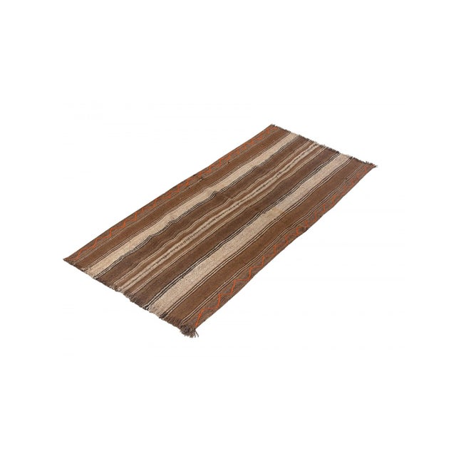 Vintage handwoven decorative kilim rug from Kars region of Turkey. Approximately 50-60 years old. In very good condition.