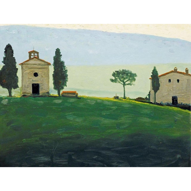 James Thorpe Tuscan Summer Hand Signed Acrylic Landscape For Sale In Denver - Image 6 of 6