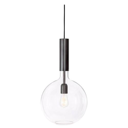 Not Yet Made - Made To Order Rosdala Black Steel Clear Glass Hanging Lamp by Sabina Grubbeson for Konsthantverk For Sale - Image 5 of 5