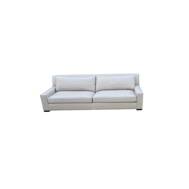 2020s Restoration Hardware (Rh) Parisian Track Arm Sofa – Luxe Depth, 9' – Holland & Sherry Wool Twill in Dove For Sale - Image 5 of 8