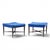 Edward Wormley for Dunbar Model 5002 Mid Century Thebes Mahogany Stools - Pair Each stool measures: 23.5 wide x 23 deep x...