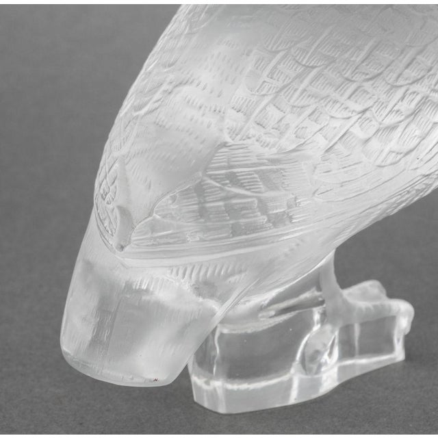 Lalique Crystal "Perdix" Sculptures, 4 For Sale - Image 13 of 15