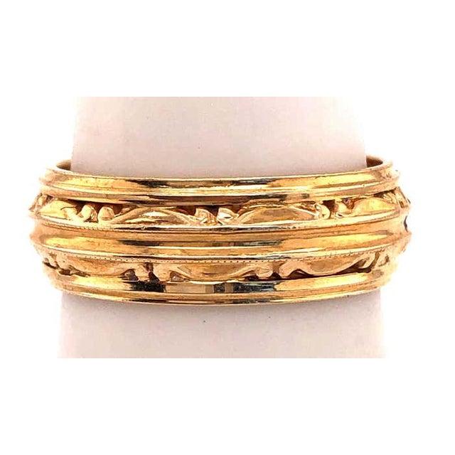 Yellow 18 Karat Yellow Gold Wedding Ring / Band For Sale - Image 8 of 9