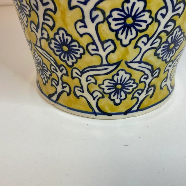 Mid 20th Century Chinoiserie Boho Chic Hollywood Regency Ginger Jar For Sale - Image 10 of 12