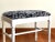 White Small Farmhouse Upholstered Bench For Sale - Image 8 of 9