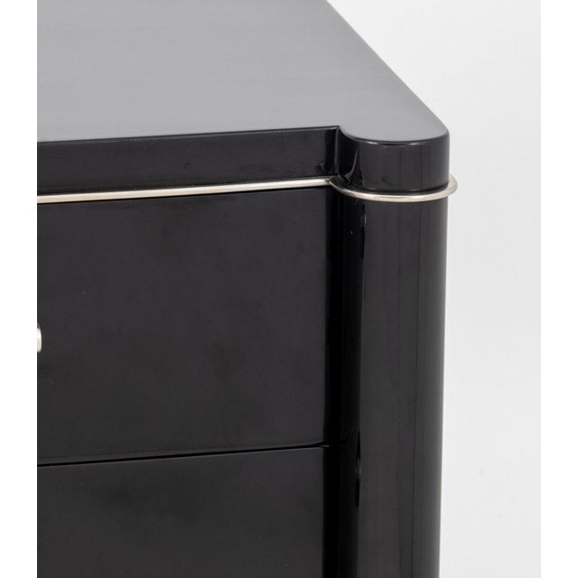 De Coene Freres Black Lacquered Desk For Sale In New York - Image 6 of 11