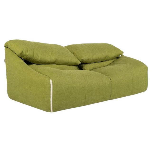 Green Green Plumy Sofa attributed to Annie Hiéronimus for Cinna, 1980s For Sale - Image 8 of 8