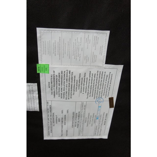 Restoration Hardware Cloud Modern Modular Blue Felt Sofa Sectional & Ottoman Set For Sale - Image 15 of 16