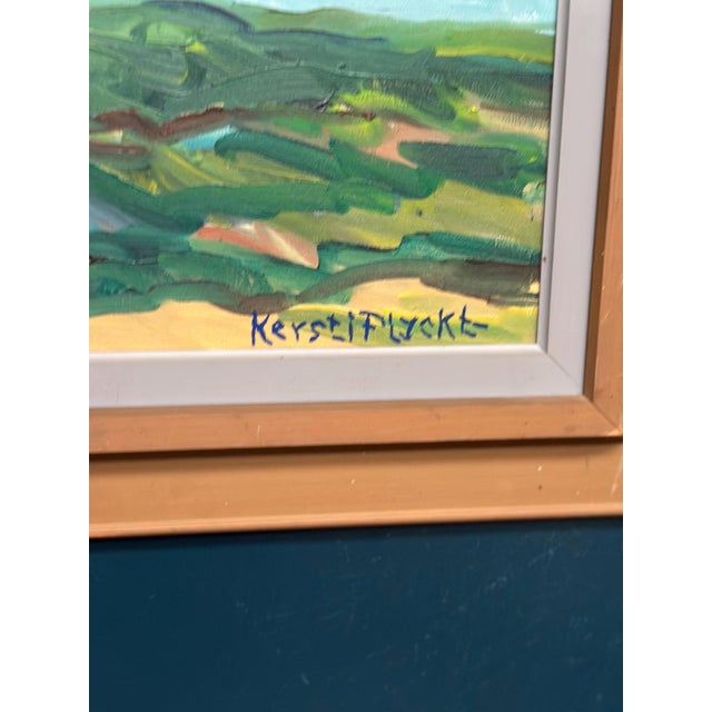 Kersti Flyckt, Coastal Landscape, 1950s, Oil on Canvas, Framed For Sale - Image 8 of 18