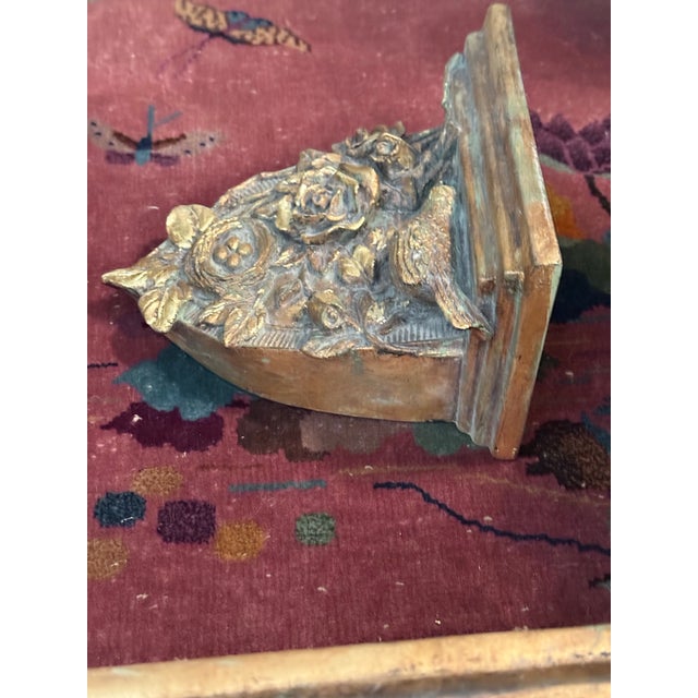 Late 20th Century Late 20th Century Newly Painted Pair of Bespoke Gold Gilt "Bird & Nest" Sconces by Turtle and Crane For Sale - Image 5 of 9