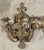 Set of Four Vintage French 3-Arm Iron and Tole Sconces, Distressed Gilt Finish For Sale - Image 15 of 18