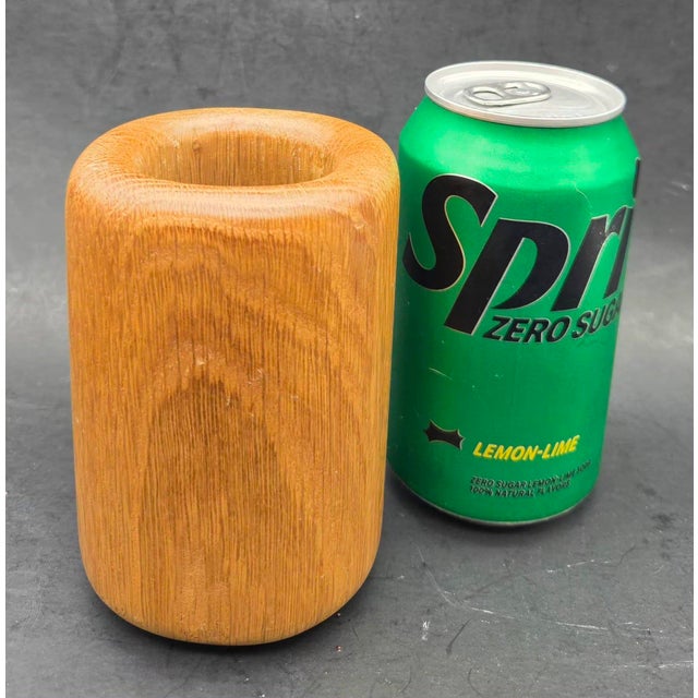 1980s Eldon Woodline 6500 Oak Wood Pencil Holder For Sale In Miami - Image 6 of 9