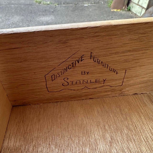 Stanley Furniture Mid 20th Century Royal American by Stanley for Distinctive Furniture Walnut Rosewood Nightstand For Sale - Image 4 of 12