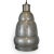 Farmhouse Industrial Hammered Nickel Shalet Pendant For Sale - Image 3 of 9