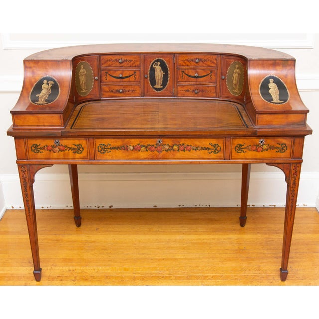 Antique Edwardian Painted Carlton House Writing Desk Chairish