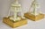 Vintage Italian Hollywood Regency Glass Pineapple Gold Metal Table Lamps - Pair For Sale In Philadelphia - Image 6 of 12