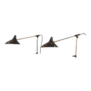 Articulated Table Lamps by Svend Aage Holm-Sørensen 1950s, Set of 2 For Sale