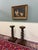 Antique Pair French Louis XIII Barley Twist Pedestals Plant Stands Oak 33" T For Sale - Image 4 of 18