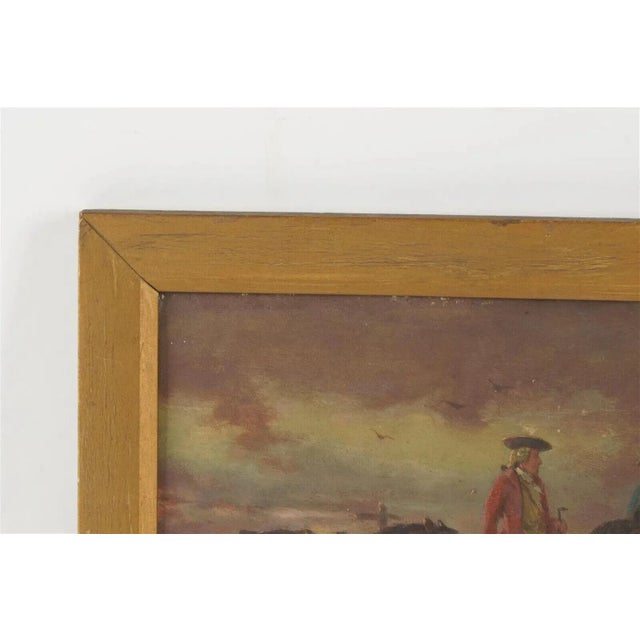 Paint 18th Century Soldiers on Horseback British School Oil on Board Framed For Sale - Image 7 of 13