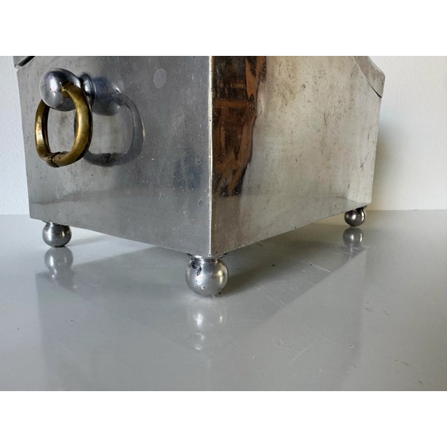 Brass Vintage David Marshall Cast Aluminum & Brass Sculptural Box/ Sold For Sale - Image 8 of 12