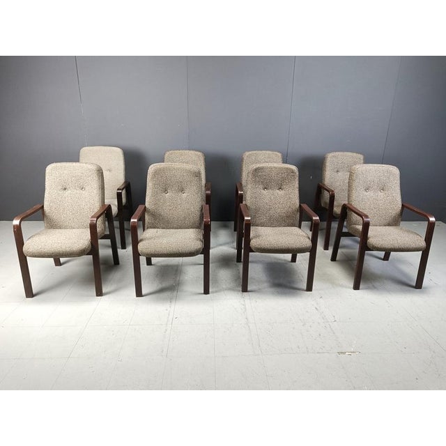 Rustic Vintage Bentwood Armchairs, 1993, Set of 8 For Sale - Image 3 of 12