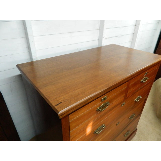 Victorian Walnut Chest of Drawers from Blyth and Sons For Sale - Image 5 of 18