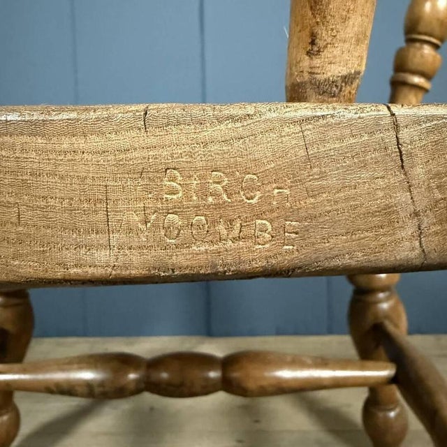 Antique English Captain's Chair, 1900s For Sale - Image 11 of 18