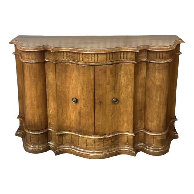 8th C Style Quatrain for Dessin Fournir Denali Italian Fruitwood Sideboard Credenza For Sale