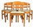 6 Dining Chairs 1970's Scandinavian Modern For Sale