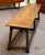 Antique English Oak Full Width Refectory Bench With Generous Seating c.1920 For Sale In San Francisco - Image 6 of 11