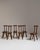 Wood Set of Six 1960s Belgian Brown Brutalist Oak Mobichalet Dining Chairs For Sale - Image 7 of 15