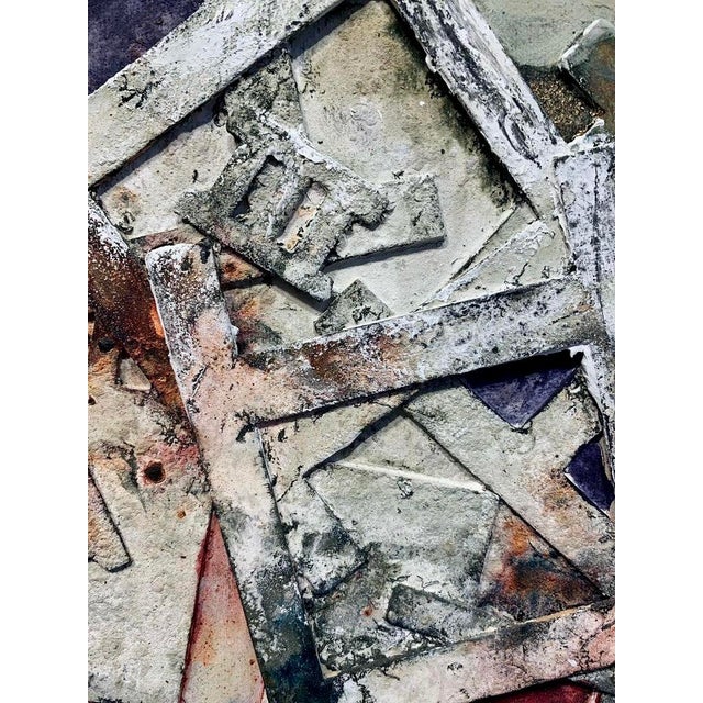 Andrea Stella "The Cart of Dreams" Large Gold Leaf Oil Mixed Media Abstract Painting, Italian Contemporary Art, 2010s For Sale - Image 4 of 7