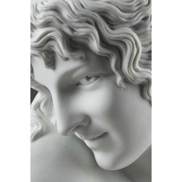 Bust in Biscuit in the style of Jean Antoine Houdon, 1900 For Sale - Image 12 of 18