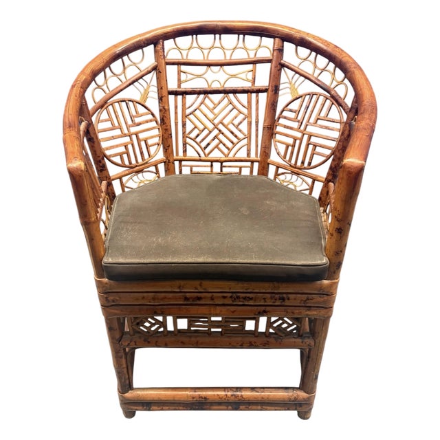 Rattan Brighton Fretwork Chair For Sale