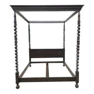 1970s Baker Traditional Poster Bedframe For Sale