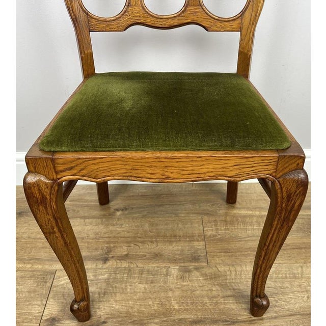 French Dining Chairs in Oak, Set of 4 For Sale - Image 10 of 13