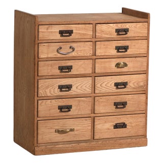 Antique Japanese Multi-Drawer Cabinet For Sale