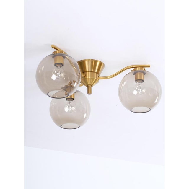 Brass Lamp by Holger Johansson, Sweden, 1970s For Sale - Image 3 of 8