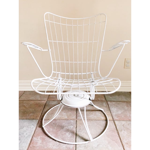 MidCentury Modern Homecrest Swivel Rocker Chair Chairish