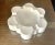 Mid 20th Century Vintage Large White Blanc De Chine Porcelain Flower Shape Ashtray / Candy Dish From Europe For Sale - Image 5 of 5