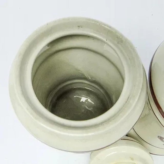 Art Deco Style Grains Container, Former Czechoslovakia, 1950s, Set of 2 For Sale - Image 3 of 4