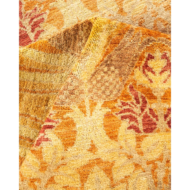 Textile Arts & Crafts, One-of-a-Kind Hand-Knotted Area Rug - Brown, 9' 10" x 12' 10" For Sale - Image 7 of 8