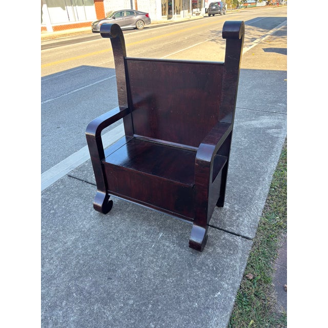 1940s 1940s Empire Style Hall Bench For Sale - Image 5 of 5