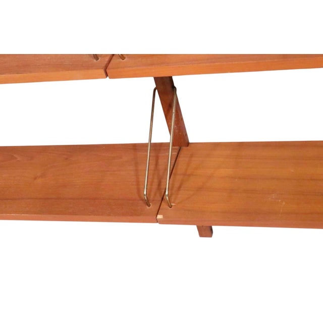 Mid-Century Modern Mid Century Danish Modern Wall Shelf Unit After Cadovius C. 1950/60's For Sale - Image 3 of 18