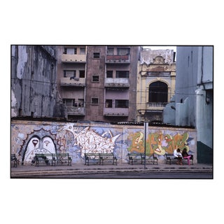 Paul Cooklin, Two Girls Sitting on Bench, Havana, Cuba, Edition of 50 For Sale